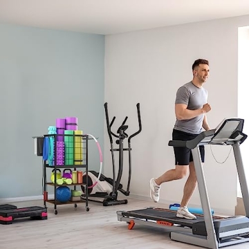 Durable 3-Tier Home Gym Storage Rack for All Fitness Needs