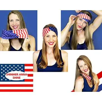 Shimmer Anna Shine Patriotic Headband for All Ages
