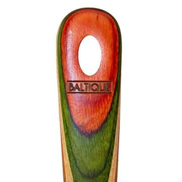 Totally Bamboo Baltique 13" Colorful Spurtle Cooking Utensil