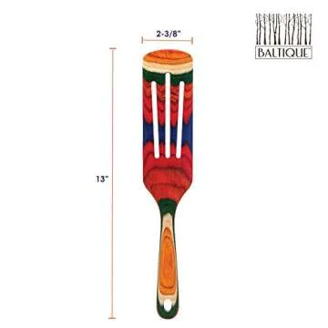 Totally Bamboo Baltique 13" Colorful Spurtle Cooking Utensil