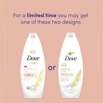 Dove Soothing Care Body Wash for Sensitive Skin Hydrates 22 oz 4 Pack