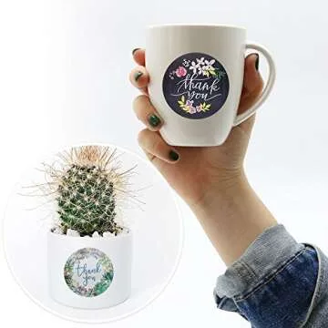 NANSSY Thank You Stickers Roll for Small Business Gifts