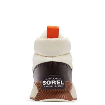 Sorel Women's Out 'N About Puffy Zip Waterproof Boot - Chalk, New Cinder - Size 8