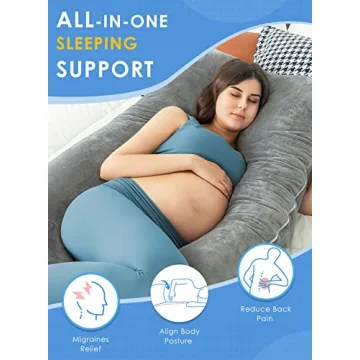 QUEEN ROSE U Shaped Pregnancy Pillow for Ultimate Support