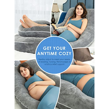 QUEEN ROSE U Shaped Pregnancy Pillow for Ultimate Support