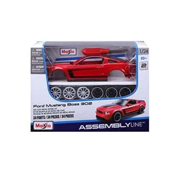 Maisto 1:24 Mustang Boss 302 Model Car Kit for Kids