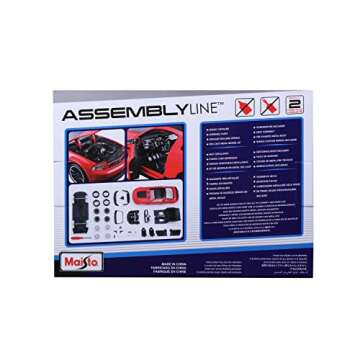 Maisto 1:24 Scale Assembly Line 2012 Ford Mustang Boss 302 Die-Cast Vehicle (Colors May Vary), Small