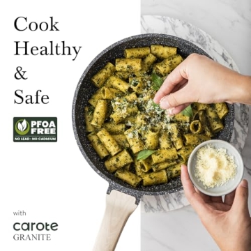 CAROTE Nonstick Pots and Pans Set 13Pcs Healthy Cooking