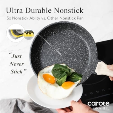 CAROTE Nonstick Pots and Pans Set 13Pcs Healthy Cooking