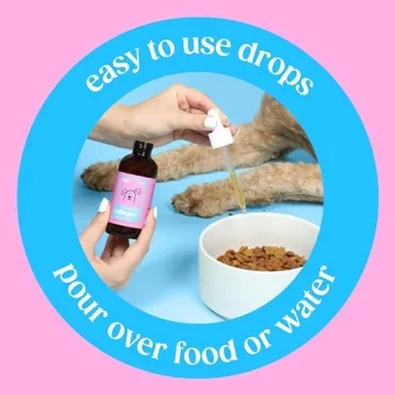 Skin and Coat Supplement for Dogs, Cats | Taily Liquid Collagen for Dogs | Itch Relief for Dogs with Allergies, with Grass Fed Collagen, Biotin, Vitamin C and Hyaluronic Acid | Made in USA