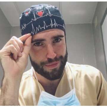 Stylish ROBIN HAT Surgical Theatre Cap Blue for Short Hair - Perfect for Medical Professionals