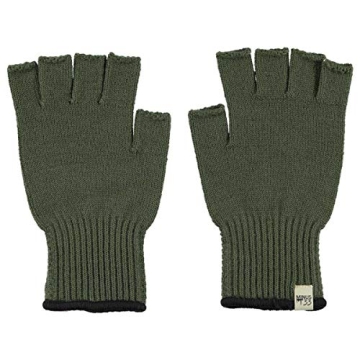 Minus33 Merino Wool Fingerless Gloves - Warm Olive Drab Hunting Gear