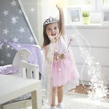Fedio 7 Piece Princess Cape Set for Girls