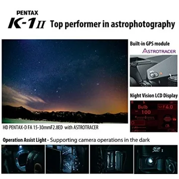 Pentax K-1 II Full Frame 36MP Weather Resistant DSLR