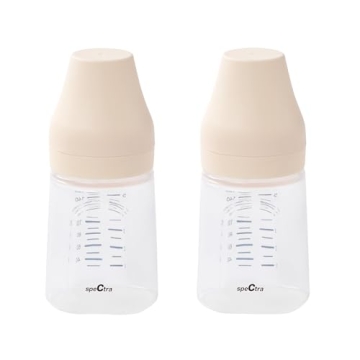 Spectra Wide Neck Baby Bottles Compatible with Spectra Pumps