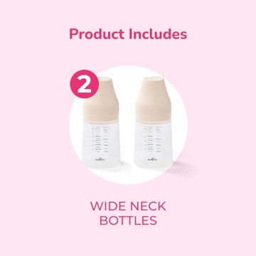Spectra Wide Neck Baby Bottles Compatible with Spectra Pumps