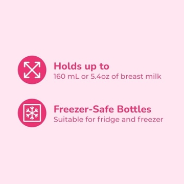 Spectra Wide Neck Baby Bottles Compatible with Spectra Pumps