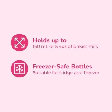 Spectra Wide Neck Baby Bottles Compatible with Spectra Pumps