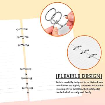 BUYGO 20Pcs Durable Book Rings for Scrapbooking & DIY