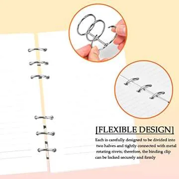 BUYGO 20Pcs Durable Book Rings for Scrapbooking & DIY