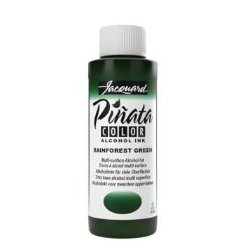 Jacquard Pinata Alcohol Ink - Rainforest Green - Professional and Versatile Ink That Produces Color ...