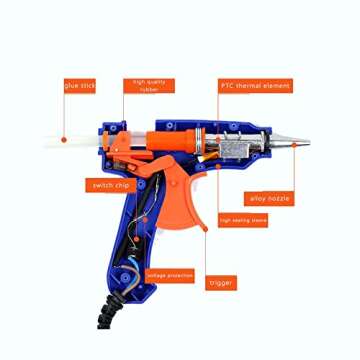 ZFYOUNG Mini Hot Glue Gun Set for DIY Repairs