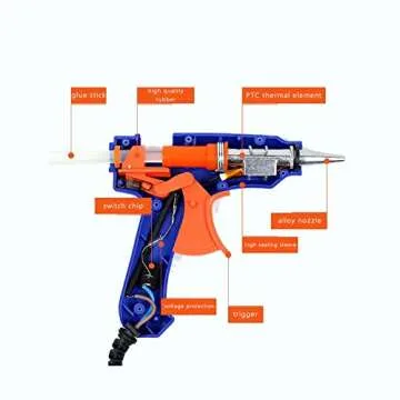 ZFYOUNG Mini Hot Glue Gun Set for DIY Repairs