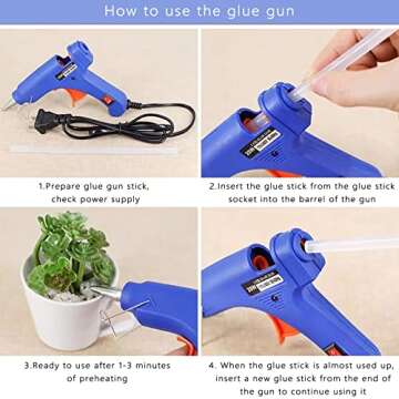 ZFYOUNG Mini Hot Glue Gun Set for DIY Repairs