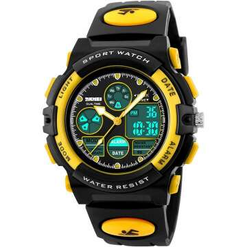 Kids Waterproof Sports Digital Watch with Alarm