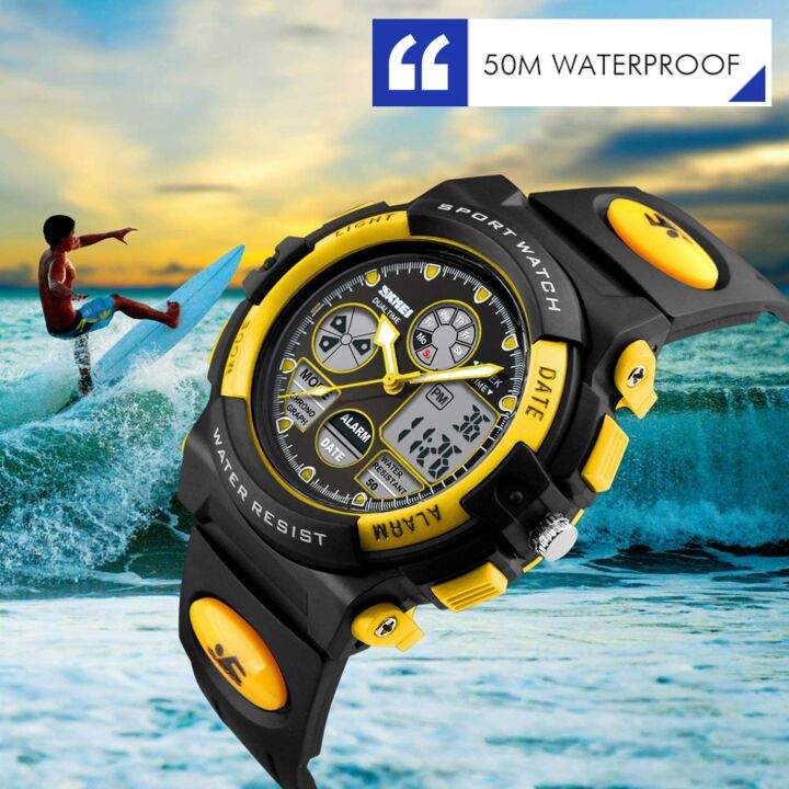 Kids Waterproof Sports Digital Watch with Alarm