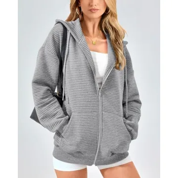 BTFBM Women's Zip Up Hoodie - Stylish & Versatile for Fall