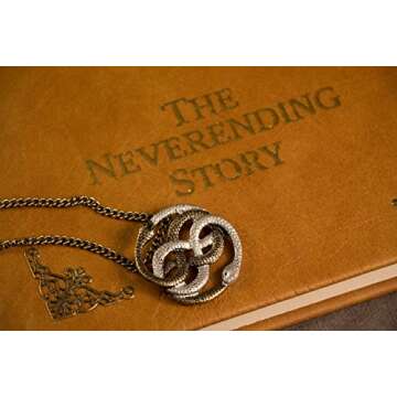 Auryn Necklace Pendant Gold & Silver (Inspired by The Neverending Story)