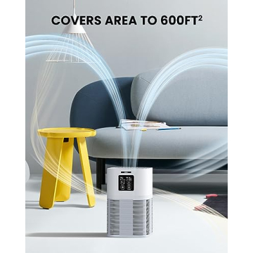 VEWIOR Air Purifier for Home up to 600 sq.ft - HEPA Filter