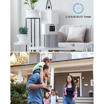 VEWIOR Air Purifier for Home up to 600 sq.ft - HEPA Filter