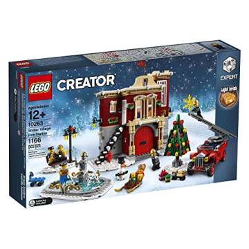 LEGO Winter Village Fire Station Building Kit (1166 Pieces)