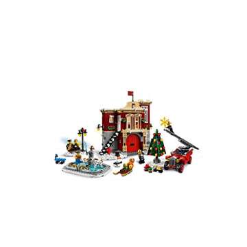LEGO Winter Village Fire Station Building Kit (1166 Pieces)