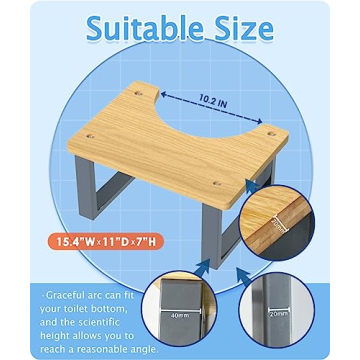 Ergonomic Toilet Stool for Healthier Digestion and Comfort