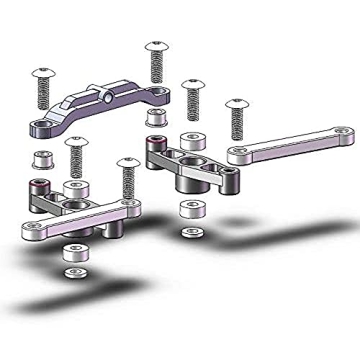 Aluminum Crank Steering Set for Tamiya TT-02 Models