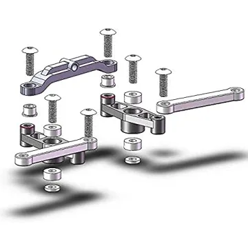 Aluminum Crank Steering Set for Tamiya TT-02 Models