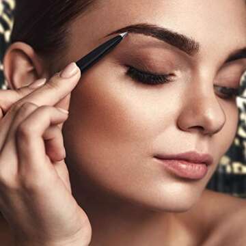 By MILLY Precision Tweezers Set | Slanted and Pointed Tip Tweezers Kit | High Carbon Stainless Steel | Aligned & Hand-Filed Tweezer Set Professional | Hair Removal & Eyebrow Tweezer Set | Black