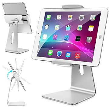 AboveTEK Elegant Tablet Stand, Aluminum iPad Stand Holder, Desktop Kiosk POS Stand for 7-13 inch iPa...