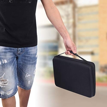 HERSENT Knife Display Case with 62 Slot Organizer for Collectors