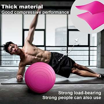 STOROMO Peanut Ball,Peanut Exercise Ball,Yoga Ball,Pregnancy Ball,Peanut Stability Ball,for Kids The...