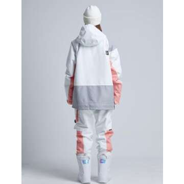 RIUIYELE Women's Ski Suit Outdoor Sports Snowboarding Jacket and Pants Waterproof Breathable Snow Su...