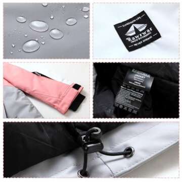 RIUIYELE Women's Ski Suit Outdoor Sports Snowboarding Jacket and Pants Waterproof Breathable Snow Suit, White L