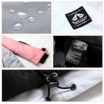 RIUIYELE Women's Ski Suit Outdoor Sports Snowboarding Jacket and Pants Waterproof Breathable Snow Suit, White L