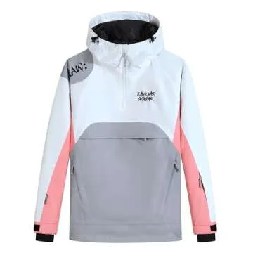 RIUIYELE Women's Ski Suit Outdoor Sports Snowboarding Jacket and Pants Waterproof Breathable Snow Suit, White L