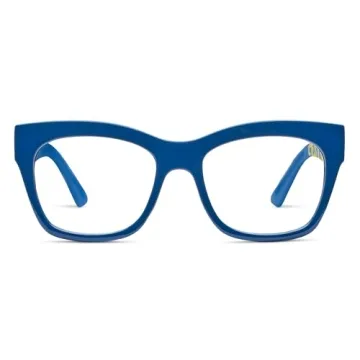Peepers Women’s C'est La Vie Soft Square Blue Light Blocking Reading Glasses, 54 + 2.5