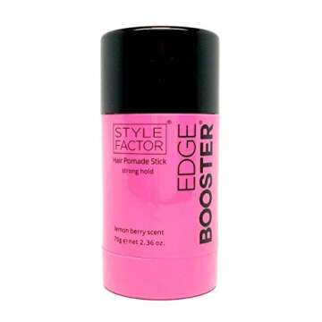 Style Factor Edge Booster Hair Pomade Stick - Strong Hold in Lemon Berry 2.36 oz