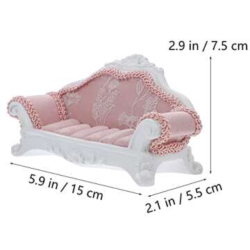 NUOBESTY Creative Ring Holder Sofa Shape Engagement Ring Box Jewelry Storage Plate Rack Ring Case fo...
